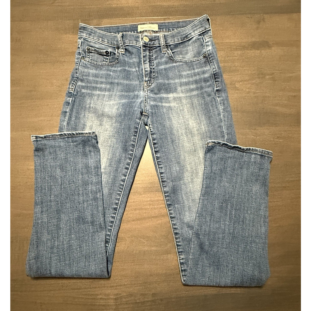 Gap Straight  Jeans Womens 27R Reg Medium Wash Mid Rise Stretch (28x29)